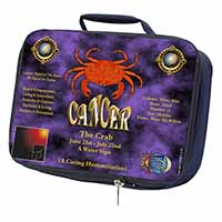 Cancer Star Sign Birthday Gift Navy Insulated School Lunch Box/Picnic Bag