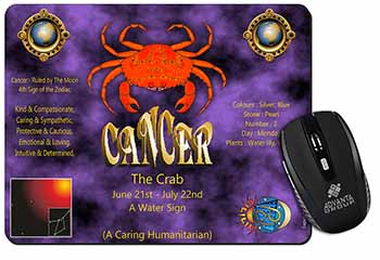Cancer Star Sign Birthday Gift Computer Mouse Mat
