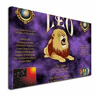 Leo Astrology Star Sign Birthday Gift Canvas X-Large 30"x20" Wall Art Print