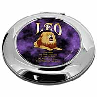 Leo Astrology Star Sign Birthday Gift Make-Up Round Compact Mirror