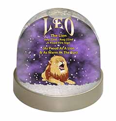 Leo Astrology Star Sign Birthday Gift Snow Globe Photo Waterball