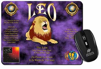 Leo Astrology Star Sign Birthday Gift Computer Mouse Mat