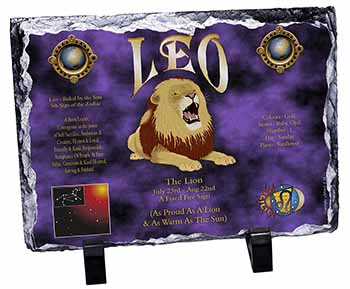 Leo Astrology Star Sign Birthday Gift, Stunning Photo Slate