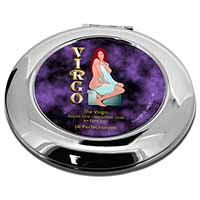 Virgo Star Sign Birthday Gift Make-Up Round Compact Mirror
