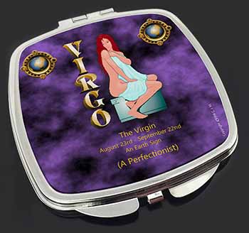 Virgo Star Sign Birthday Gift Make-Up Compact Mirror