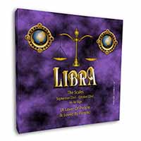 Libra Star Sign of the Zodiac Square Canvas 12"x12" Wall Art Picture Print