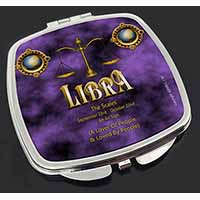 Libra Star Sign of the Zodiac Make-Up Compact Mirror