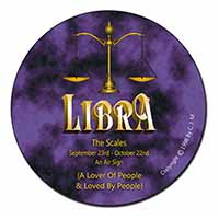 Libra Star Sign of the Zodiac Fridge Magnet Printed Full Colour