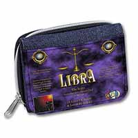 Libra Star Sign of the Zodiac Unisex Denim Purse Wallet
