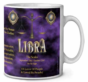Libra Star Sign of the Zodiac Ceramic 10oz Coffee Mug/Tea Cup