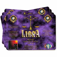 Libra Star Sign of the Zodiac Picture Placemats in Gift Box