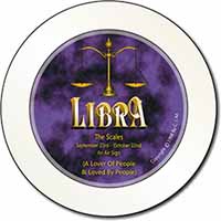 Libra Star Sign of the Zodiac Car or Van Permit Holder/Tax Disc Holder