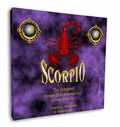 Scorpio Star Sign of the Zodiac Square Canvas 12"x12" Wall Art Picture Print