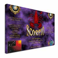 Scorpio Star Sign of the Zodiac Canvas X-Large 30"x20" Wall Art Print