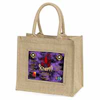 Scorpio Star Sign of the Zodiac Natural/Beige Jute Large Shopping Bag