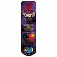 Scorpio Star Sign of the Zodiac Bookmark, Book mark, Printed full colour