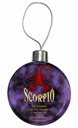 Scorpio Star Sign of the Zodiac Christmas Bauble