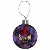 Scorpio Star Sign of the Zodiac Christmas Bauble