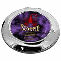 Scorpio Star Sign of the Zodiac Make-Up Round Compact Mirror