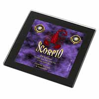 Scorpio Star Sign of the Zodiac Black Rim High Quality Glass Coaster