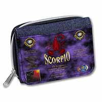 Scorpio Star Sign of the Zodiac Unisex Denim Purse Wallet