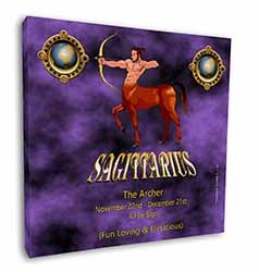 Sagittarius Star Sign of the Zodiac Square Canvas 12"x12" Wall Art Picture Print