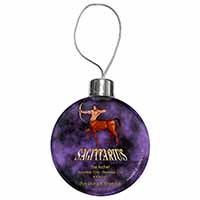 Sagittarius Star Sign of the Zodiac Christmas Bauble