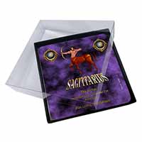 4x Sagittarius Star Sign of the Zodiac Picture Table Coasters Set in Gift Box