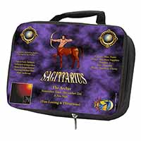 Sagittarius Star Sign of the Zodiac Black Insulated School Lunch Box/Picnic Bag