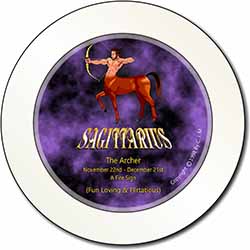 Sagittarius Star Sign of the Zodiac Car or Van Permit Holder/Tax Disc Holder
