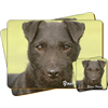 Parson Russel Terrier Dog"Yours Forever" Sentiment Coaster and Placemat Gift Set