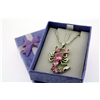 Pink Scorpion Necklace on 18" Rhodium Plate Neck Chain